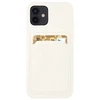 Hurtel Card silikoninis dėklas skirtas Samsung Galaxy A73, baltas