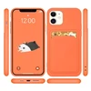 Hurtel Card silikoninis dėklas skirtas Xiaomi Redmi Note 10 / Redmi Note 10S, raudonas