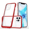 Hurtel Clear dėklas skirtas iPhone 12 Pro Max, raudonas