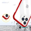 Hurtel Clear dėklas skirtas iPhone 13 Pro, raudonas