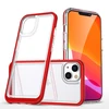 Hurtel Clear dėklas skirtas iPhone 14 Plus, raudonas