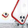 Hurtel Clear dėklas skirtas iPhone iPhone 11 Pro Max, raudonas