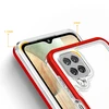 Hurtel Clear dėklas skirtas Samsung Galaxy A22 4G, raudonas