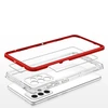 Hurtel Clear dėklas skirtas Samsung Galaxy A73, raudonas