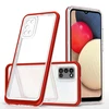 Hurtel Clear dėklas skirtas Samsung Galaxy A03s (166), raudonas
