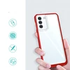 Hurtel Clear dėklas skirtas Samsung Galaxy S21 + 5G (S21 Plus 5G), raudonas