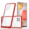Hurtel Clear dėklas skirtas Samsung Galaxy A42 5G, raudonas