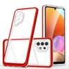 Hurtel Clear dėklas skirtas Samsung Galaxy A72 4G, raudonas