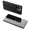 Hurtel Clear View Xiaomi Redmi 11A / Poco C55 / Redmi 12C atverčiamas dėklas telefonui juodos spalvos