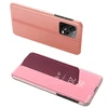 Dėklas Hurtel Clear View Xiaomi Redmi Note 12 5G / Poco X5 5G atverčiamas Rožinė