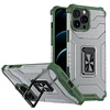 Hurtel Crystal Ring dėklas skirtas iPhone 13 Pro, žalias