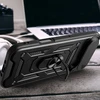 Hurtel Dėklas Hybrid Armor Camshield skirtas Apple iPhone 17 Air šarvuotas su stoveliu ir kameros apsauga – juodos spalvos