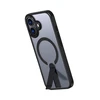 Hurtel Hybrid Armor X dėklas skirtas Apple iPhone 17 with MagSafe-compatible stand – juodos spalvos