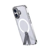 Hurtel Hybrid Armor X dėklas skirtas Apple iPhone 17 su stoveliu, suderinamas su MagSafe – skaidrus