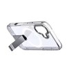 Hurtel Hybrid Armor X dėklas skirtas Apple iPhone 17 su stoveliu, suderinamas su MagSafe – skaidrus