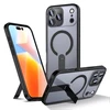 Hurtel Hybrid Armor X dėklas skirtas Apple iPhone 17 Pro Max su stoveliu, suderinamas su MagSafe – juodos spalvos