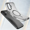 Hurtel Dėklas Magnetic Abrasive skirtas Apple iPhone 17 suderinamas su MagSafe – matinės juodos spalvos