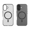 Hurtel Dėklas Magnetic Abrasive skirtas Apple iPhone 17 suderinamas su MagSafe – matinės juodos spalvos