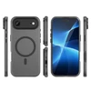 Hurtel Dėklas Magnetic Abrasive skirtas Apple iPhone 17 Air suderinamas su MagSafe – matinės juodos spalvos