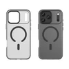 Hurtel Dėklas Magnetic Abrasive skirtas Apple iPhone 17 Pro Max suderinamas su MagSafe – matinės juodos spalvos
