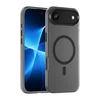 Hurtel Dėklas Magnetic Abrasive skirtas Apple iPhone 17 Air suderinamas su MagSafe – matinės juodos spalvos