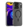 Hurtel Dėklas Magnetic Abrasive skirtas Apple iPhone 17 Pro Max suderinamas su MagSafe – matinės juodos spalvos