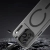 Hurtel Dėklas Magnetic Abrasive skirtas Apple iPhone 17 Pro Max suderinamas su MagSafe – matinės juodos spalvos