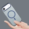 Hurtel Dėklas Magnetic Abrasive skirtas Apple iPhone 17 Air suderinamas su MagSafe – mėlynos spalvos