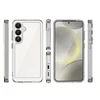 Hurtel Outer Space dėklas skirtas Samsung Galaxy S25 Edge dėklas su Flexible Frame - skaidrus