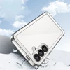 Hurtel Outer Space dėklas skirtas Samsung Galaxy S25 Edge dėklas su Flexible Frame - skaidrus