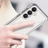 Hurtel Outer Space dėklas skirtas Samsung Galaxy S25 Edge dėklas su Flexible Frame - skaidrus