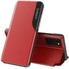Hurtel Eco Leather View dėklas skirtas Samsung Galaxy A72 4G, raudonas