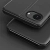Hurtel Eco Leather View dėklas elegant dėklas su flap and stand skirtas Apple iPhone 16e – juodos spalvos