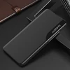Hurtel Eco Leather View dėklas elegant dėklas su flap and stand skirtas Apple iPhone 16e – juodos spalvos