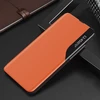 Hurtel Eco Leather View dėklas skirtas Samsung Galaxy A72 4G, oranžinis