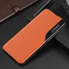 Hurtel Eco Leather View dėklas skirtas Samsung Galaxy A22 4G, oranžinis