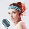 Hurtel Elastinio audinio galvos juostelė bėgimui fitness oranžinis