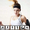 Hurtel Elastinio audinio galvos juostelė bėgimui fitness oranžinis