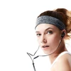 Hurtel Elastinio audinio galvos juostelė bėgimui fitness oranžinis