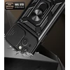 Hurtel Hybrid Armor Camshield su stoveliu Camera Apple iPhone 15 Plus - dėklas telefonui rožinės spalvos
