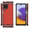 Hurtel Honeycomb dėklas skirtas Samsung Galaxy A22 4G, raudonas