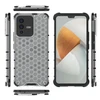 Hurtel Honeycomb dėklas skirtas Vivo V23 5G, skaidrus