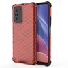 Hurtel Honeycomb dėklas skirtas Xiaomi Redmi K40 Pro+ / K40 Pro / K40 / Poco F3, raudonas