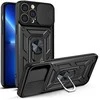 Hurtel Hybrid Armor Camshield dėklas skirtas iPhone 13 Pro, juodas