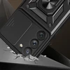 Hurtel Hybrid Armor Camshield dėklas skirtas Samsung Galaxy S23+, raudonas