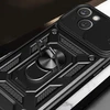 Hurtel Hybrid Armor Camshield su stoveliu ir Camera Apple iPhone 15 Plus – dėklas telefonui mėlynos spalvos