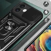 Hurtel Hybrid Armor Camshield Apple iPhone 16 Armored Camera Cover and Stand – dėklas telefonui juodos spalvos