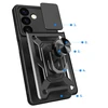 Hybrid Armor Camshield armored Samsung Galaxy S24 Plus with camera cover – dėklas telefonui juodos spalvos