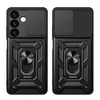 Hybrid Armor Camshield armored Samsung Galaxy S24 Plus with camera cover – dėklas telefonui juodos spalvos
