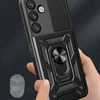 Hurtel Hybrid Armor Camshield Samsung Galaxy S25 Plus – dėklas telefonui juodos spalvos